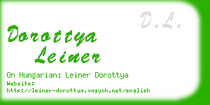 dorottya leiner business card